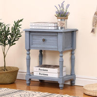 Nordic simple solid wood furniture bedroom bedside cabinet retro style Jack's Clearance