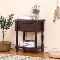 Nordic simple solid wood furniture bedroom bedside cabinet retro style Jack's Clearance