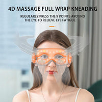Eye Massager 4D Smart Airbag Vibration Eye Care Instrument Hot Compress Bluetooth Eye Massage Glasses Fatigue Pouch & Wrinkle Jack's Clearance