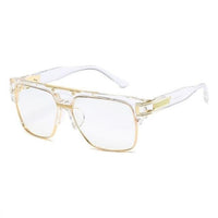 Classic Luxury Men Sunglasses Glamour Fashion Brand Sun Glasses For Women Mirrored Retro Vintage Square Designer Shades Jack's Clearance