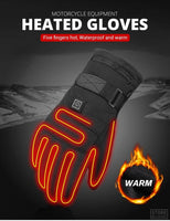 Waterproof Motorcycle Gloves Heating USB Hand Warmer Electric Thermal Heated Gloves Battery Powered Gloves Jack's Clearance