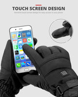 Waterproof Motorcycle Gloves Heating USB Hand Warmer Electric Thermal Heated Gloves Battery Powered Gloves Jack's Clearance