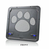 Pet Door New Safe Lockable Magnetic Screen Outdoor Dogs Cats Window Gate House Enter Freely Fashion Pretty Garden Easy Install Jack's Clearance
