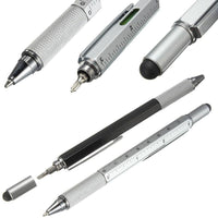 Multi Function Screwdriver Ruler Spirit Level Tool Ballpoint Pen With A Top And Scale Stylus For Touch Screen Tool Pen Jack's Clearance