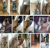 YSDNCHI 2021 Camouflage Womens Graffiti Style Slim Stretch Leggings Jack's Clearance