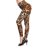 YSDNCHI 2021 Camouflage Womens Graffiti Style Slim Stretch Leggings Jack's Clearance