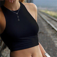 Short Top Sleeveless O Croptops Jack's Clearance