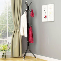 Coat Stand 9/12 Hooks Metal Assembled Hangers Hat Coat Display Standing Rack Clothes Hanger Bedroom Clothing Organizer Furniture Jack's Clearance