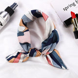 Square Silk Scarf Satin Print Jack's Clearance