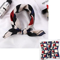 Square Silk Scarf Satin Print Jack's Clearance