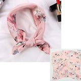 Square Silk Scarf Satin Print Jack's Clearance