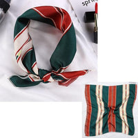 Square Silk Scarf Satin Print Jack's Clearance