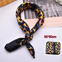 Square Silk Scarf Satin Print Jack's Clearance