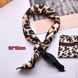 Square Silk Scarf Satin Print Jack's Clearance