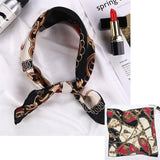 Square Silk Scarf Satin Print Jack's Clearance