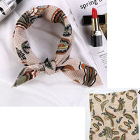Square Silk Scarf Satin Print Jack's Clearance