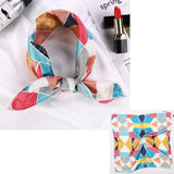 Square Silk Scarf Satin Print Jack's Clearance
