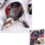 Square Silk Scarf Satin Print Jack's Clearance