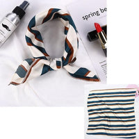 Square Silk Scarf Satin Print Jack's Clearance