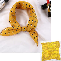 Square Silk Scarf Satin Print Jack's Clearance