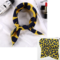 Square Silk Scarf Satin Print Jack's Clearance