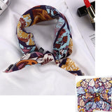 Square Silk Scarf Satin Print Jack's Clearance