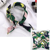 Square Silk Scarf Satin Print Jack's Clearance