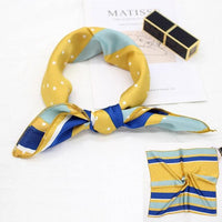 Square Silk Scarf Satin Print Jack's Clearance
