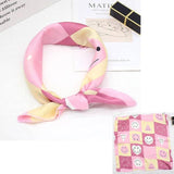 Square Silk Scarf Satin Print Jack's Clearance
