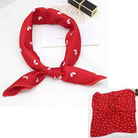 Square Silk Scarf Satin Print Jack's Clearance
