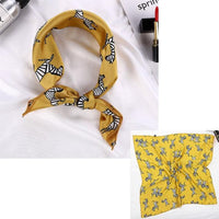 Square Silk Scarf Satin Print Jack's Clearance