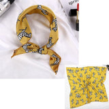 Square Silk Scarf Satin Print Jack's Clearance