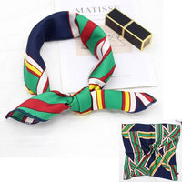 Square Silk Scarf Satin Print Jack's Clearance