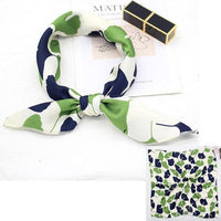 Square Silk Scarf Satin Print Jack's Clearance