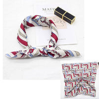 Square Silk Scarf Satin Print Jack's Clearance