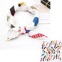 Square Silk Scarf Satin Print Jack's Clearance