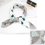 Square Silk Scarf Satin Print Jack's Clearance