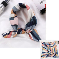 Square Silk Scarf Satin Print Jack's Clearance