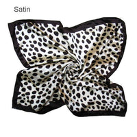 Square Silk Scarf Satin Print Jack's Clearance
