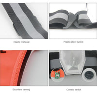 LED High Visibility Outdoor Running Cycling Reflective Safety Vest Jack's Clearance