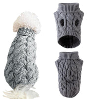 Winter Dog Clothes Puppy Knitting Warm Wool Outfit Pet Clothing for Small Medium Jack's Clearance