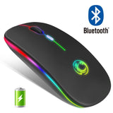 RGB Bluetooth Computer Mouse With LED Backlit USB For PC Laptop Jack's Clearance
