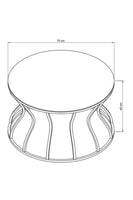 Center Hourglass Coffee Table Jack's Clearance