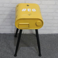 Vintage Loft Gasoline Bucket Metal Bar Stools Jack's Clearance