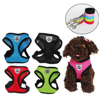Cat Dog Adjustable Harness Vest Polyester Mesh Jack's Clearance