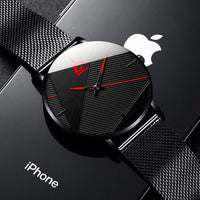 Classic Black Ultra Thin Stainless Steel Watch Jack's Clearance