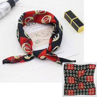 Square Silk Scarf Satin Print Jack's Clearance