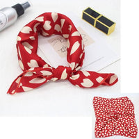 Square Silk Scarf Satin Print Jack's Clearance