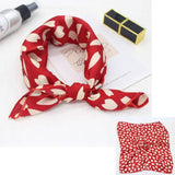 Square Silk Scarf Satin Print Jack's Clearance