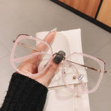 Men Women Anti-blue Light Glasses Frame Vintage Large Square Jack's Clearance
